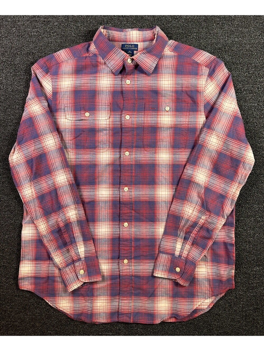 Boys youth Polo Ralph lauren Long Sleeve Shirt Sz XL 18-20